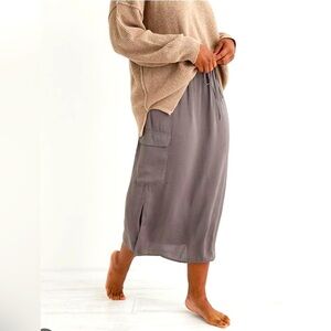 Aerie Satin Slip Skirt